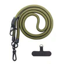 Cuerda anti-pérdida para teléfono móvil de exterior, correa para teléfono y cámara de viaje, accesorio para teléfono, accesorio de avión, accesorios de viaje internacionales, accesorios de verano, accesorios de campamento, accesorios tecnológicos, accesorios de gimnasio para viajes, correa para teléfono/cámara réflex de viaje, artículos esenciales de viaje, regalos del Día de San Valentín, suministros de vuelta a la escuela, regalos de fiesta - Negro - Ver 20