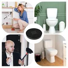 Plunger Tray 7.09 Inch Plunger Mat Round Toilet Plunger Holder Only Plunger Air Drying Mat Catches Drips Plunger Storage Caddy For Bathroom Accessories - as pic - View 7