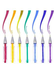 50/100pcs Colorful Painting Pens Set, Glitter Gel Pens, Highlighters, Ballpoint Pens For Coloring,For School Supplies,Back To School