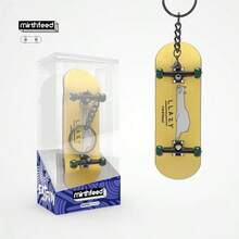 1 件带轴承的手指滑板，专业 5 层枫木手指滑板减压玩具、钥匙扣、背包吊坠、生日礼物、返校礼物 - 彩色 - 查看 9