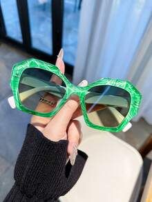 LiMiaoMiao 1 chiếc kính thời trang đa giác Unisex đa năng - Nhiều màu - Xem 18