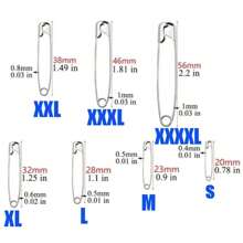 12pcsPack 20-56mm Rust-Proof Stainless Steel Needle & Pin Sleeve Button, Clasp, Waterproof Diy Accessories