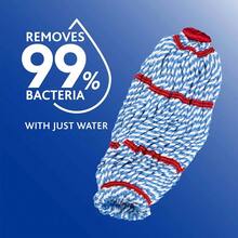 HOME - MicroTwist™ MAX Microfiber Mop Refill, Removes 99% Of Bacteria With Just Water - đỏ và bl - Xem 2
