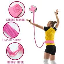 1 Volleyball Trainer - Unisply-Use Nylon Single-Person Service And Throwing Knife Trainer, With Elastic Band, Adjustable Belt, Finger Extender And Ball Stand - Perfect For Beginners And Professionals, And Ideal As A Thanksgiving And Christmas Gift