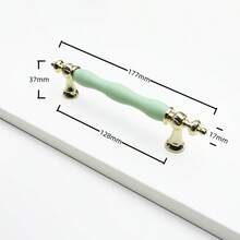 Tiradores modernos de cerámica con aleación de zinc de alta gama para gabinetes, cajones, habitación infantil, armarios y muebles