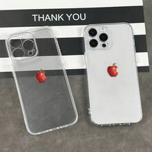 Viene con una funda de teléfono de diseño simple de manzana y fruta, una funda de teléfono elegante y creativa, protección contra golpes y caídas, duradera y resistente a las manchas, incluyendo impresión UV y cobertura completa de 360 grados, adecuada para iXR/X/XS/XS Max.|11/11 Pro/11 Pro Máx|12/12 Pro/12 Pro Máx| 13/13 Pro/13 Pro Max.| 14/14 Pro/14 Plus/14 Pro Máx.| 15/15 Pro Max/15 Pro/15 Plus| 16/16 Pro/16 Pro Max/16 Plus|Compatible con  17/17 Pro/17 Pro Max/17 Air.Accesorios frescos y creativos. - Transparente 1078 - Ver 6