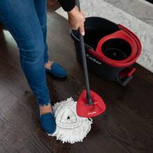 Machine Washable Microfiber Mop Head Replacement EasyWring Spin Mop Compatible Washable Reusable Hard Floor Cleaning Refills - Nhiều màu - Xem 10