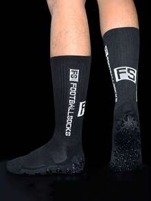 5 Pairs/10 Pairs Of FS Letter Men's Mid Tube Socks, Breathable And Comfortable, Non Slip Casual Socks, Simple And Fashionable Sports Socks, Suitable For Outdoor Sports All Year Round Wearing - Multicolor - View 4