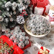 30个银色迪斯科球 - 反光玻璃球，适合70年代主题派对、毕业典礼、生日等场合 - 适合任何庆祝活动装饰、复古派对装饰 | 耐用派对装饰、迪斯科装饰、圣诞装饰、家居圣诞礼物、圣诞装饰 - 彩色 - 查看 5