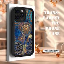[Teléfono] Teléfono móvil elegante con un hermoso patrón de escalera de ojos, diseñado tanto para hombres como para mujeres. Ofrece un agarre cómodo y es compatible con varios modelos, incluidos 16, 15, 14, 13, 12, 11 y SE, lo que lo convierte en un amigo, pareja y familia. - Negro - Ver 2