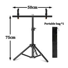 T-Shaped Photography Backdrops Stand 19.6 Inches Wide Small T Shape Support Light Stands 29.5 Inches Tall Mini Holder For Photo Studio PVC Background Cloth Paper - Black - View 8