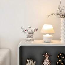 Bereavement Gift: Angel Red Cardinal Acrylic Memorial Gift, Sympathy Table Decor To Remember Me Grieving. A Thoughtful Sympathy Gift For The Loss Of A Loved One, This Remembrance Decor Serves As A Heartfelt Way To Express Condolences.