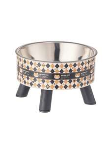 1 件装宠物加高喂食碗，带颈部保护，卡通图案设计，不锈钢/非钢碗可选，防滑防溢易清洁，适用于猫狗，宠物喂食用品 - 彩色 - 查看 17