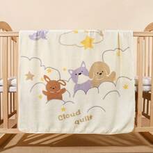 1 pieza Manta envolvente suave y cálida con estampado de animal, regalo perfecto para bebés, niños y niñas - 31,49 pulgadas x 31,49 pulgadas - Ver 9