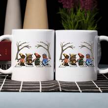 11 Oz White Ceramic Mug With Double Side Print - Emmet Otter Jug Band Christmas Nightmare Band Pops Coffee Mugs - Ideal Gift For Daily Water Coffee Drinking - trắng - Xem 5