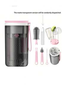 1 Set Portable Silicone Baby Bottle Brush Travel Kit, Multi-Piece Tight Squeeze Type Cleaning Set With Nipple And Draining Rack, Suitable For Newborn Feeding Accessories, Ideal Gift For Baby Girls And Boys