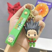 HUNTER Anime Keychain Killua Zoldyck Hisoka Kurapika Gon Freecss Cartoon Figurine Pendant, Bag/Car Accessories, Small Gift
