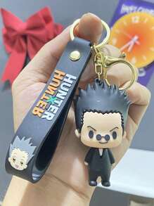 HUNTER Anime Keychain Killua Zoldyck Hisoka Kurapika Gon Freecss Cartoon Figurine Pendant, Bag/Car Accessories, Small Gift