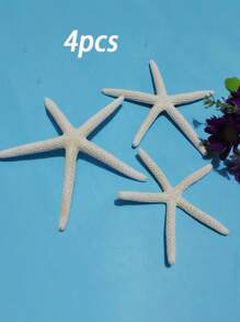 2 件/4 件干海星装饰，7-10 厘米白色巨型海星，适用于海滩婚礼中心装饰，散装海洋标本海星，海洋主题派对树脂海星用品，沿海家居装饰海星，水族馆装饰品和波西米亚风 DIY 工艺品，适用于航海主题派对的海星，摄影道具和贝壳壁挂 - 彩色 - 查看 14