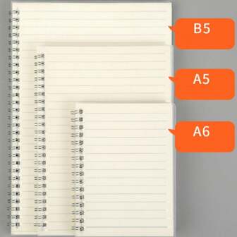 1入組素色線圈筆記本,現代便攜線圈筆記本適用於學生