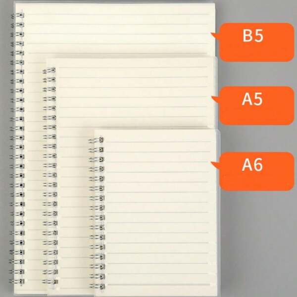 1 pieza liso Cuaderno espiral , moderno portátil Cuaderno espiral para alumno