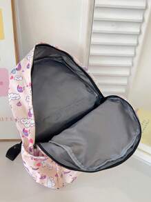 3 Pieces/Set Of Fashionable Printed Leisure Travel Backpack Large Capacity Backpack Childrens Backpack Girls ' Backpack Preparatory Style School Fashion Backpack.BagLarge Capacity.With InsulatedLunch Bag.With Pen Case, Pink For Teen Girls Women College, School Bag Set, School Essential Suff For Women, Girls & Students, Student Bag Sets With Pencil Case - Baby Pink - View 6