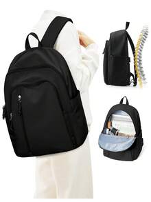 40*20*25 Large Simple Schoolbag Bookbag School Backpack For High School Junior High School Students, Versatile Laptop Bag Fit 14Inch Laptop, Waterproof Travel Backpack For Girl Boy, Casual Weekender Daypack For Commute, Work, Outdoor, Trip And Summer Holiday, Multiple Color Option - Multicolor - View 9