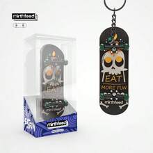 1 件带轴承的手指滑板，专业 5 层枫木手指滑板减压玩具、钥匙扣、背包吊坠、生日礼物、返校礼物 - 彩色 - 查看 7