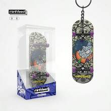 1 件带轴承的手指滑板，专业 5 层枫木手指滑板减压玩具、钥匙扣、背包吊坠、生日礼物、返校礼物 - 彩色 - 查看 13