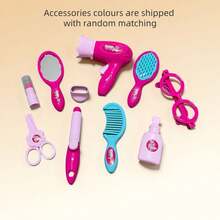 10pcs/Set Makeup Toys For Girls, Interactive Dress Up & Makeup Play Set, Plastic Material, Random Color Accessories - Multicolor - View 11