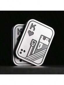 1 件金属指尖滑块减压玩具抗压力办公桌玩具陀螺扑克玩具成人礼物 - 彩色 - 查看 6