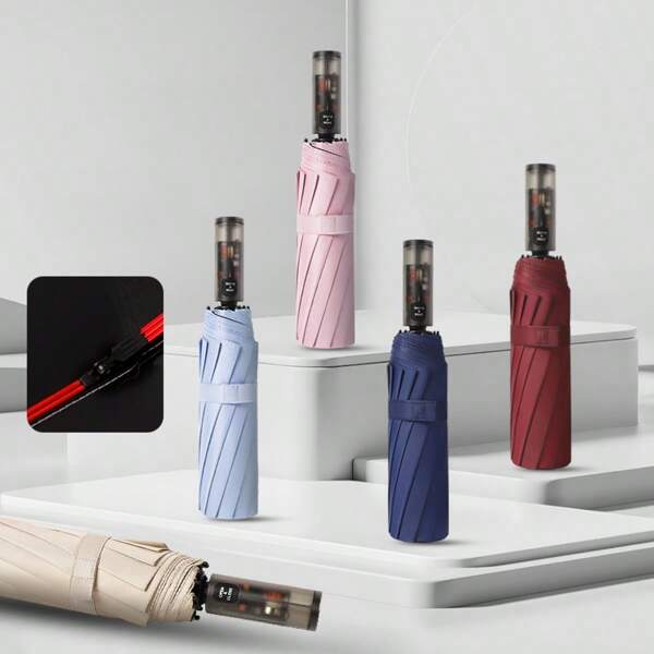 Automatischer Faltregenschirm, Sonnenschutz & UV-Schutz, geeignet für Männer und Frauen, praktisches Öffnen und Schließen-Design