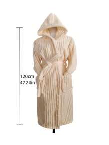 1pc Coral Fleece Adult Bathrobe, Super Soft, Absorbent And Skin-Friendly. For Bathroom, Gym, Hotel, Beach Vacation. Everyday Essential, Ideal For Home And Travel - The Perfect Gift For Everyone