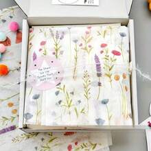 10 张花卉薄纸用于礼品包装，50*35 厘米彩色薰衣草图案包装薄纸用于圣诞节、生日、婚礼包装，棕色杏色纸质礼品包装纸，可爱草莓薄纸 - 禮品包裝紙 - 查看 9