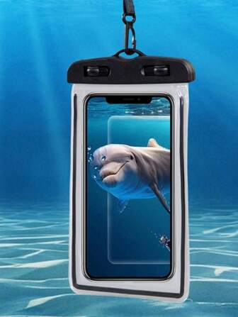 Poche de téléphone étanche universelle compatible avec les iPhones 15 14 13 12 11 Pro Max XS Plus et les téléphones Galaxy, sac étanche lumineux jusqu'à 7,0 pouces, conception avec coussin d'air, essentiel pour la plage et les voyages