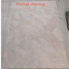 1pc Simple Beige Carpet, Subtle Yet Elegant Soft Area Rug For Living Room/Bedroom, Decorative Mat, Washable