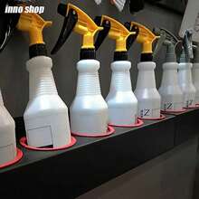 9 件 - 专业金属调料架和研磨机储物架 - 多功能壁挂式收纳架，配有圆形和矩形支架，包含安装螺丝，适用于厨房和车库，细节刷收纳架，适合女性收纳整理器，旅行必需品，返校宿舍收纳