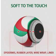 Molten Volleyball Size 5 Volleyball PU Ball For Students Adult And Teenager Competition Training Outdoor Indoor FLISTATEC