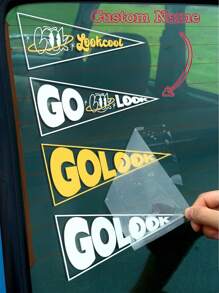 定制汽车贴纸/标志贴花、产品标志标签、3D高清防水防刮、多种尺寸可选、可定制设计、适用于学校用品、返校