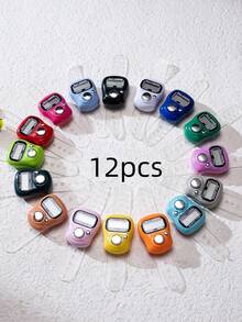 便携式手指计数器环形电子计数器手动按钮计数计数器，迷你手持计数器 - 彩色 - 查看 14