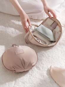 1 pieza Organizador de lencería para mujer, bolsa de almacenamiento ligera y portátil para sujetador, ropa interior, calcetines y accesorios escolares, esenciales para dormitorio, organizador de ropa y almacenamiento para el armario y el dormitorio - Multicolor - Ver 2
