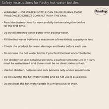 Botella de agua caliente lisa de 2.0 litros de arándano de Fashy - Arándano - Ver 6