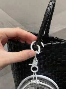 1个19厘米透明拉链收纳袋，娃娃收纳袋，PVC材质，带钥匙扣[仅袋子，钥匙扣款式随机] - 彩色 - 查看 7