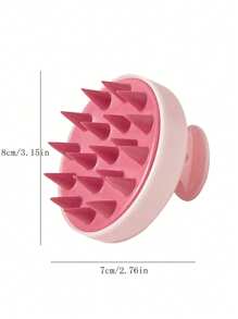 1/3pcs Pink Long-Handled Shower Brush, Multi-Purpose Scrub Brush For Back Exfoliation And Shower Cleaning