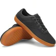 Men's Wide Toe Box Shoes Minimalist Barefoot Walking Shoes Extra Wide Width Zero Drop Shoes Lightweight Breathable Sneakers - Xám - Xem 8