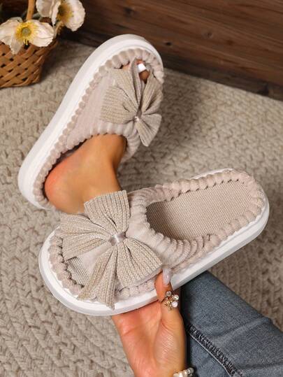Dép hở mũi thắt nơ cho nữ, dép xăng đan mùa hè cho nữ, dép đi trong nhà, văn phòng, căn hộ, dép đôi thoải mái, thoáng khí, giày rỗng, giày nữ phù hợp cho mọi mùa - Quà tặng ngày lễ, Ngày Valentine, Đám cưới