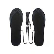 1 Pair USB Powered Trimmable Electric Heated Insoles, Unisex Foot Warming And Massaging - Multicolor - View 10