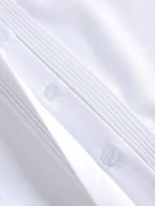 女士白色衬衫，2025 年新品，休闲优雅时尚长袖衬衫，春秋 - 白色 - 查看 6