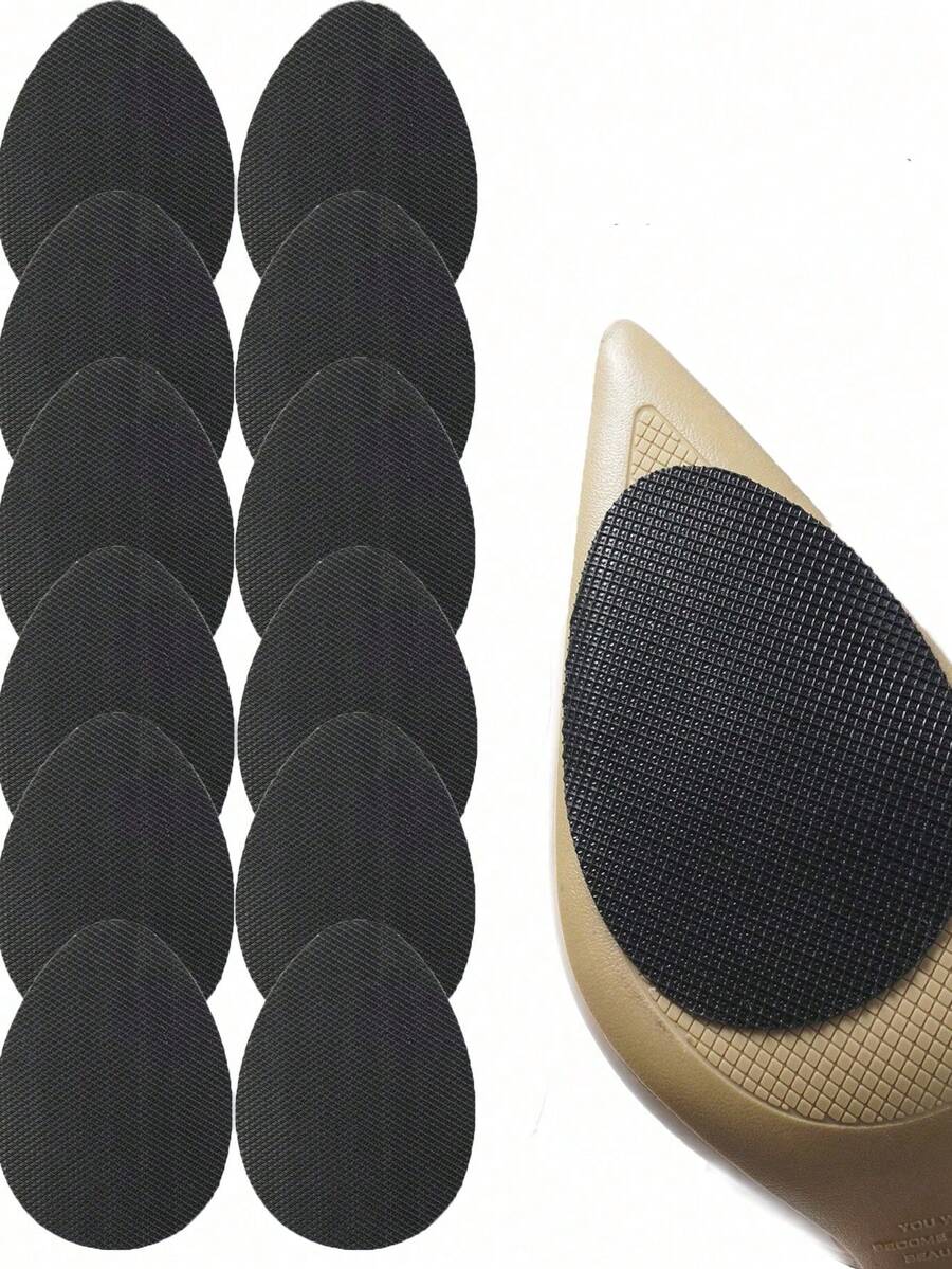10/6/2 Piezas Almohadillas antideslizantes para tacones altos Suelas de goma autoadhesivas Almohadillas de goma para la parte delantera del pie Insertos de zapato silenciosos para zapatos casuales