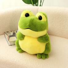 1pc Cute Cartoon Frog Plush Doll, Soft Stuffed Frog Doll Plush Frog Cushion Decoration, Great Birthday Gift For Children - Multicolor - View 8